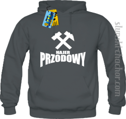 Hajer Przodowy - bluza męska z nadrukiem - grafitowy