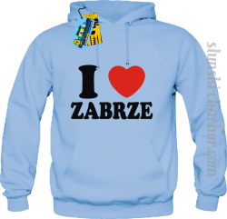 I love Zabrze bluza męska z nadrukiem - sky blue