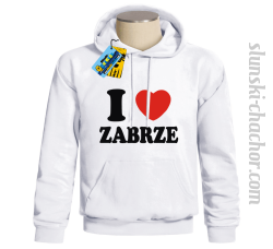 I love Zabrze bluza męska z nadrukiem - white