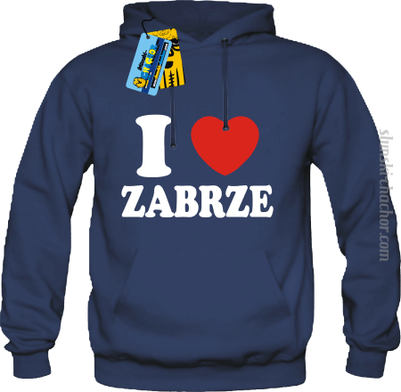 I love Zabrze - bluza męska z nadrukiem Nr SLCH00051MB