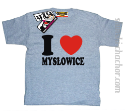 I love Mysłowice koszulka dziecięca z nadrukiem - ash
