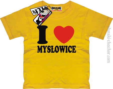 I love Mysłowice - koszulka dziecięca z nadrukiem 