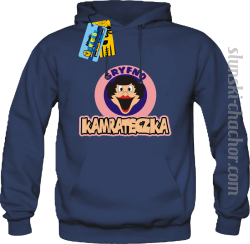Gryfno kamrateczka bluza damska z nadrukiem - navy blue
