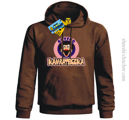 Gryfno kamrateczka bluza damska z nadrukiem - brown