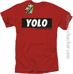 YOLO i nie spie#dol tego - koszulka męska czerwona