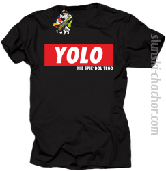 YOLO i nie spie#dol tego - koszulka męska czarna