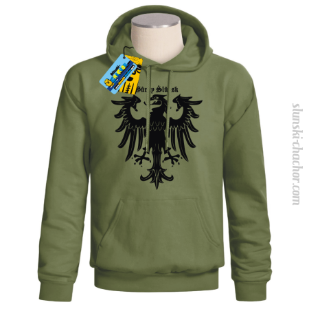 Górny ślunsk duży HERB - bluza męska z nadrukiem Nr SLCH00011MB