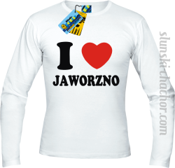 I love Jaworzno longsleeve z nadrukiem - white
