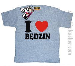 I love Będzin - koszulka dla dziecka - melanż