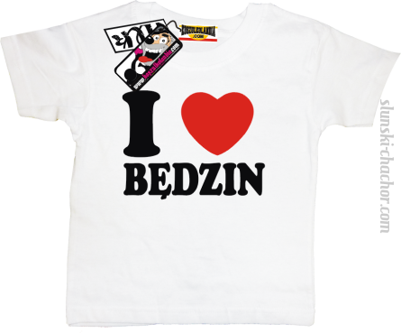I love Będzin - koszulka dla dziecka - biały