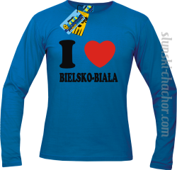 I love Bielsko-Biała longsleeve z nadrukiem - blue