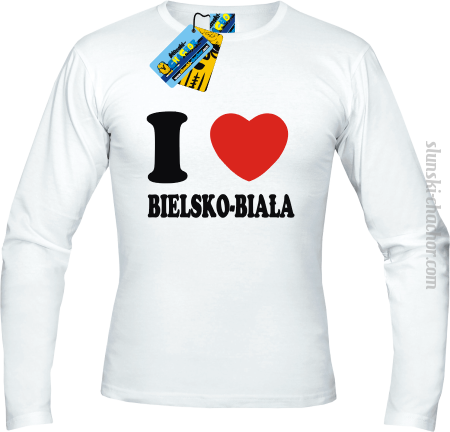 I love Bielsko-Biała - longsleeve z nadrukiem 
