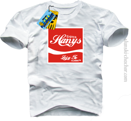 Enjoy hanys - męska koszulka z nadrukiem Nr SLCH00006MK