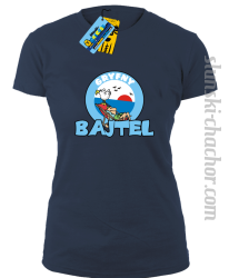 Gryfny bajtel koszulka damska z nadrukiem - navy blue