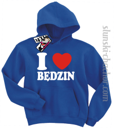 I love Będzin bluza dziecięca z nadrukiem - blue