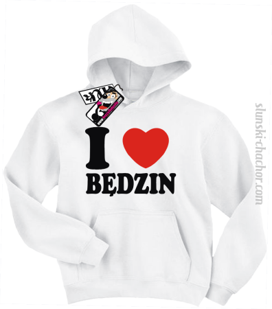 I love Będzin - bluza dziecięca z nadrukiem 