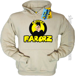 Gryfny farorz bluza męska z nadrukiem - beige